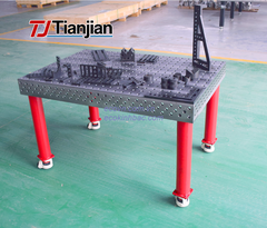 Bàn Gá Hàn Thép 3D D16 2000×1500mm Dùng Trong Cơ Khí Chính Xác