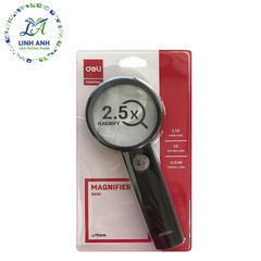 9090_Kính lúp 75mm Deli