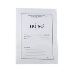 Bao hồ sơ 80 (25x35) - A4 trắng có chữ (X/100c)