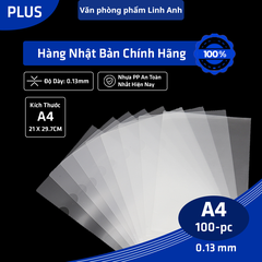 Bìa Lá A4 Plus 0.13mm Xấp 100 Cái