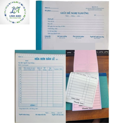 Hóa đơn bán lẻ Ford (lẻ 1 liên 50T),Phiếu tạm ứng ford,Sổ Order 7x10 2 liên (L/50)