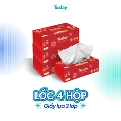 [Hộp 100 Tờ] Khăn Giấy Lụa TODAY Sang Trọng 2 Lớp