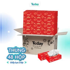 [Hộp 100 Tờ] Khăn Giấy Lụa TODAY Sang Trọng 2 Lớp