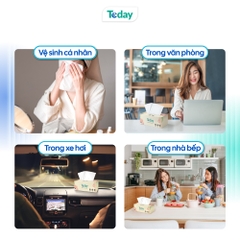 [Hộp 200 Tờ] Khăn Giấy Lụa TODAY 2 Lớp
