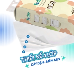 [Túi 1280 Tờ] Khăn Giấy Rút Treo Tường TODAY 4 Lớp
