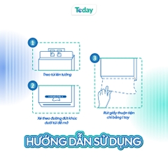 [Túi 1280 Tờ] Khăn Giấy Rút Treo Tường TODAY 4 Lớp