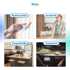 [Gói 100 Tờ] Khăn Giấy Ăn Lụa Rút TODAY 3 Lớp
