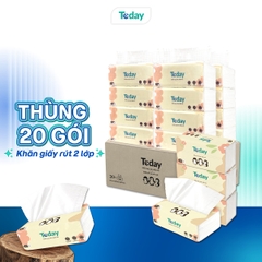[Gói 200 Tờ] Khăn Giấy Lụa Đa Năng TODAY 2 Lớp