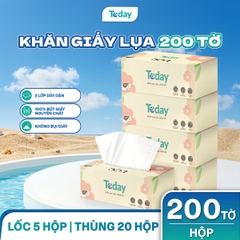 [Hộp 100 Tờ] Khăn Giấy Lụa TODAY 2 Lớp