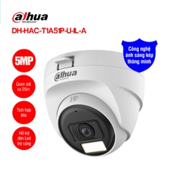Camera HDCVI 5MP DAHUA DH-HAC-T1A51P-U-IL-A