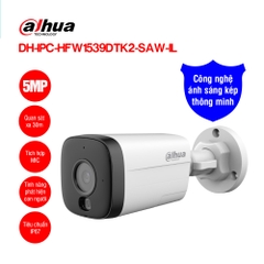 Camera Wifi Thân Trụ 5MP Dahua DH-IPC-HFW1539DTK2-SAW-IL