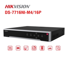 Đầu ghi IP Hikvision 16 kênh DS-7716NI-M4/16P, 4HDD, Tích hợp POE