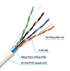 Dây cáp mạng CAIHAN CAT.5E FTP 24AWG Việt hàn