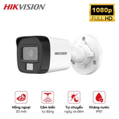 Camera HDTVI 2MP Dual Light HIKVISION DS-2CE16D0T-EXLPF