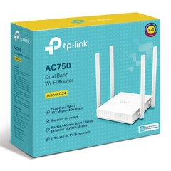Router Wi-Fi Băng Tần Kép AC750 TP-Link Archer C24