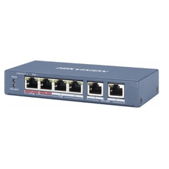 Thiết bị chuyển mạch PoE Hikvision 4 cổng DS-3E1106P-EI/M