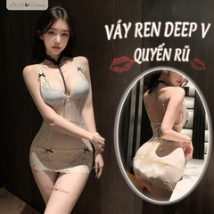 Váy Ngủ Ren Xuyên Thấu Ôm Body Sexy Gợi Cảm, Đầm Ngủ  2 Dây Quyến Rũ - LALA HONEY