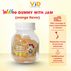WOLFOO GUMMY WITH JAM FRUIT FLAVOUR 68G