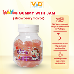 WOLFOO GUMMY WITH JAM FRUIT FLAVOUR 68G