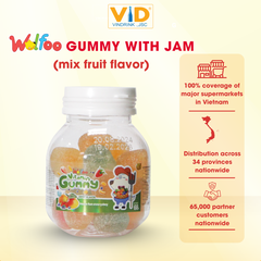 WOLFOO GUMMY WITH JAM FRUIT FLAVOUR 68G