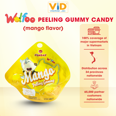 Wolfoo Fruit-Flavored Peeling Gummy Candy 20g