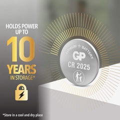 GP Lithium Coin Cell CR2025 GPCR2025-2CPU5