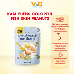 Kam Yuens Colorful Fish Skin Peanuts 15g