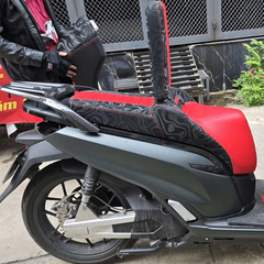Yên Xe Tựa Lưng Cho Honda SH – Phiên Bản Màu Đỏ-Đen _ SH-TL03-RED