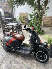 Yên Đôi Vespa Cao Cấp – Màu Nâu Bóng Đậm _ VESPA-V16-BROWN