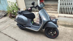 Yên Đôi Vespa Cao Cấp – Màu Đen, Phối Da Lộn _ VESPA-V12-BLACK