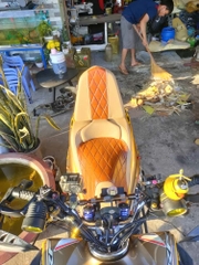Yên Xe Tựa Lưng Cho Honda PCX - Màu Đặc Biệt _ PCX-TL03-GOLD