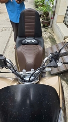 Yên Xe Tựa Lưng Cho Honda PCX –  Màu Đen-Nâu _ PCX-TL03-BROWN