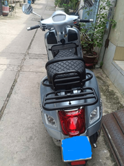Yên Đôi Vespa Cao Cấp – Da Tổng Hợp Màu Đen _ VESPA-V02-BLACK2