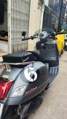 Yên Đôi Vespa Cao Cấp – Màu Đen, Phối Da Lộn _ VESPA-V12-BLACK