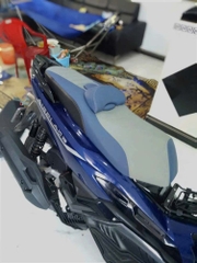 Yên xe Air Blade kiểu dáng thể thao _ AB-G06-BLUE