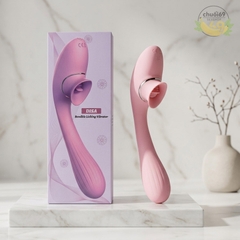 Lưỡi Liếm Kèm Chày Rung DISA 2 Đầu Đỉnh Cao Khoái Cảm