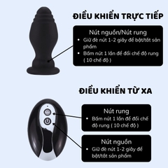 Máy Rung Hậu Môn Đuôi Cáo Điều Khiển Từ Xa Gelance