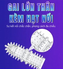 Bao Cao Su Ngón Tay Aichao A-Spot 4 Có Gai Lớn Toàn Thân Kèm Hạt Nổi