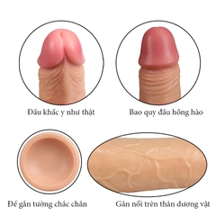 Dương Vật Silicon Cao Cấp Mềm Mịn Như Thật - Thiết Kế 2 Da Lovetoy USA