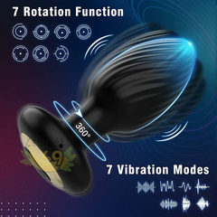 Máy Massage Tuyến Tiền Liệt & Hậu Môn Xoay Rung Cực Đỉnh (Có Remote Từ Xa)