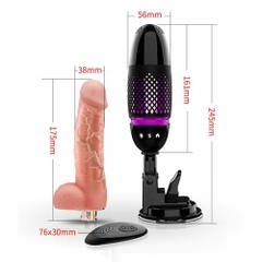 Dương Vật Giả Tự Động Rung Thụt Siêu Mạnh - Sưởi Ấm - Điều Khiển Từ Xa - Dán Tường - Dibe