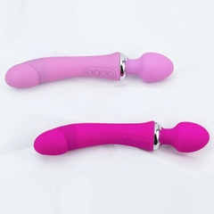 Máy Massage Điểm G Double End Rung 2 Đầu Ấm Nóng Pin Sạc