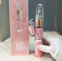Dương Vật Giả Rung Xoay Pin Sạc Tai Thỏ Mizzzee