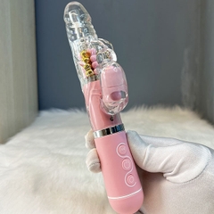 Dương Vật Giả Rung Xoay Pin Sạc Tai Thỏ Mizzzee
