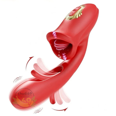 Máy Rung Hút Liếm Mô Phỏng Bờ Môi Kích Thích Điểm G