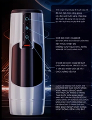 âm đạo giả đa năng hút kẹp phát nhiệt SPACE SEX