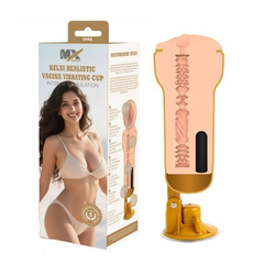 Cốc Thủ Dâm Mô Phỏng Âm Đạo Giả Rung Có Đế Hít MX SIGNATURE