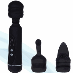 Chày Rung Massage Power Wand Kèm 2 Đầu Phụ Dùng Pin AA