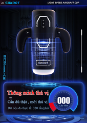 Cốc Thủ Dâm Tự Động Cao Cấp Đa Năng Sokoot (Rung Thụt Biến Tần, Tỏa Nhiệt Sưởi Ấm & Âm Thanh Rên)