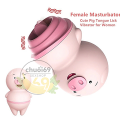 Lưỡi Liếm Con Lợn Mini Siêu Dễ Thương - Silicon Y Khoa